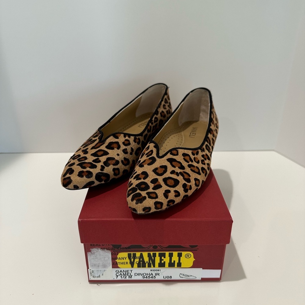 Vaneli Ganet flat in camel Dinoha size 7.5